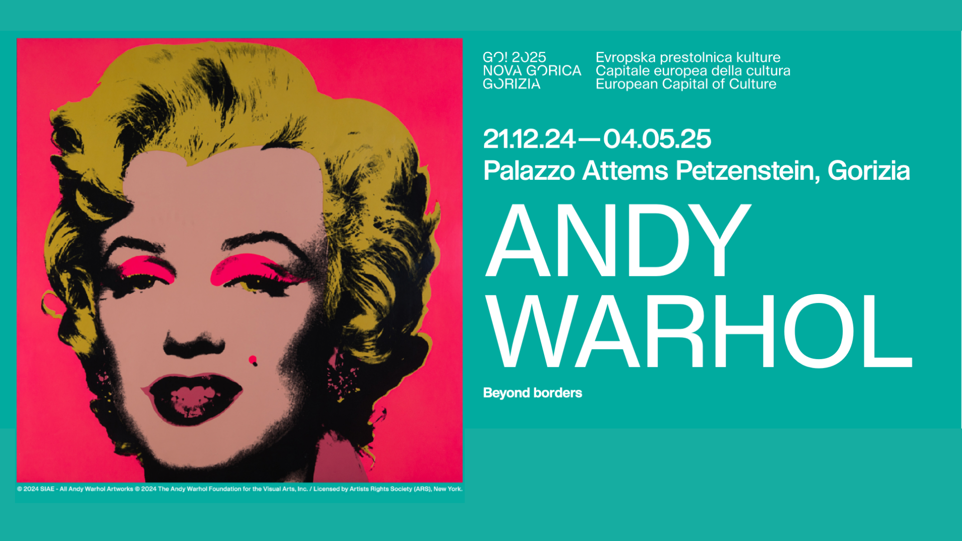 "Andy Warhol Beyond Borders exhibition at Palazzo Attems Petzenstein, Gorizia."